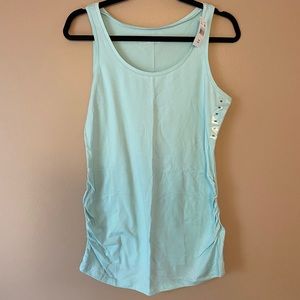 Turquoise maternity tank top